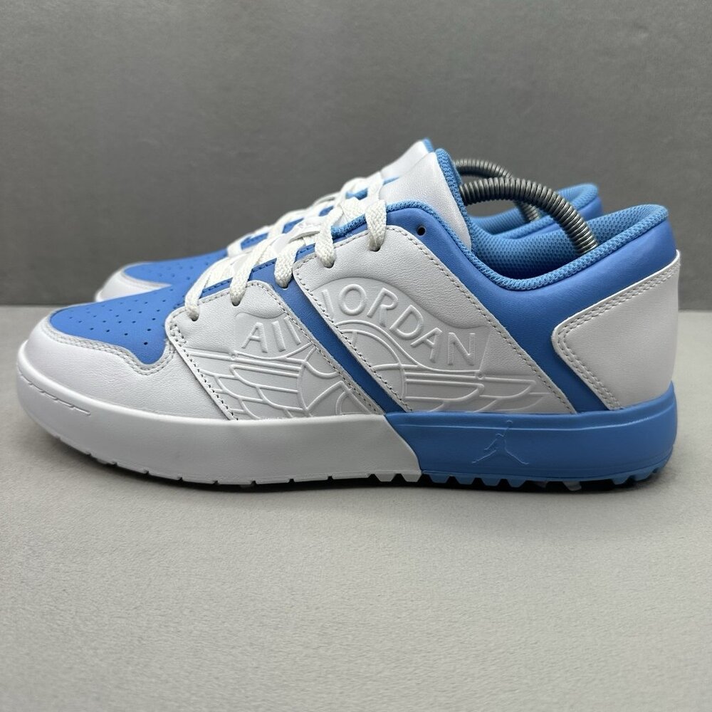 Jordan NU Retro 1 Low G Mens Size 10 Golf Shoes University Blue UNC Spikes NEW - Picture 3 of 8